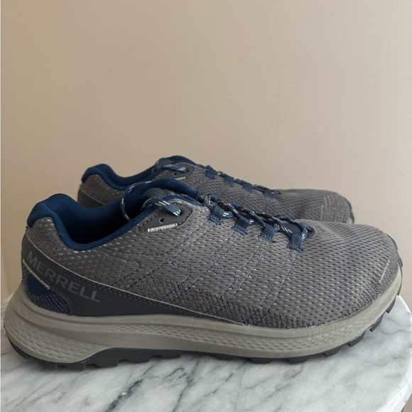 Merrell Fly Strike Trail Running Shoes Men’s Size 10W Charcoal Blue J067159W - Picture 6 of 10